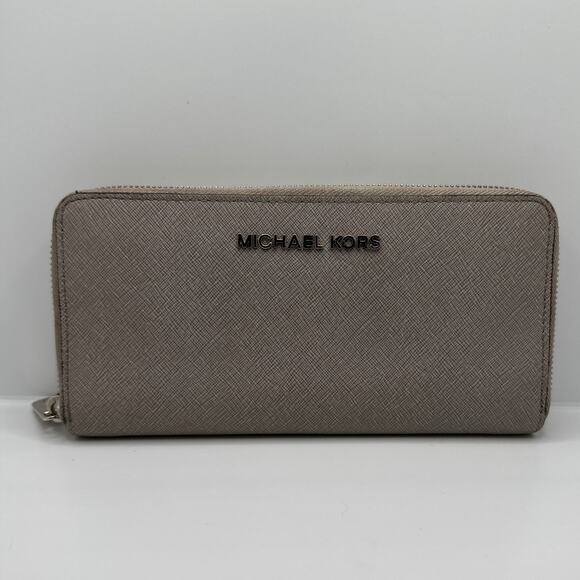 MICHAEL KORS Gray Zip Around Wallet - Picture 9 of 9